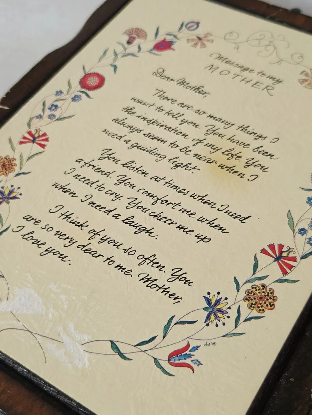 Vintage Wooden Wall Plaques Featuring Sentimental 